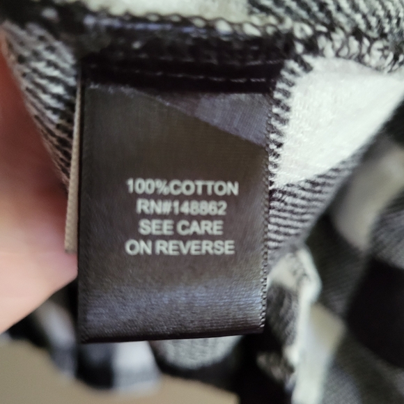 TORRID BRUSHED COTTON SHACKET BLACK & WHITE BUFFALO PLAID PLUS SIZE 2X 2022 - Picture 16 of 16